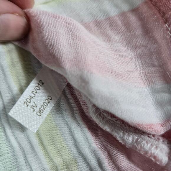 Primary Infant Girl 12-18 Month 100% Cotton Seersucker Striped Dress Spring EUC - Picture 3 of 7